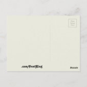 Carte Postale Passage à la poste sans aucune des choses habituel (Dos)