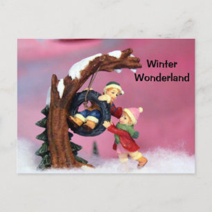 Carte Postale Passage à niveau - Winter Wonderland