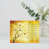 Carte Postale Passage de la Bible, branches d'arbres grincent (Debout devant)