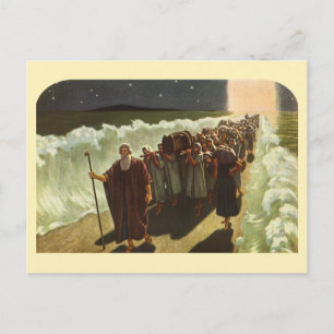 Carte Postale Passage de la Mer Rouge par Moïse, Religion Vintag