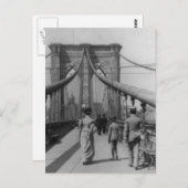 Carte Postale Passage du pont de Brooklyn (Devant / Derrière)