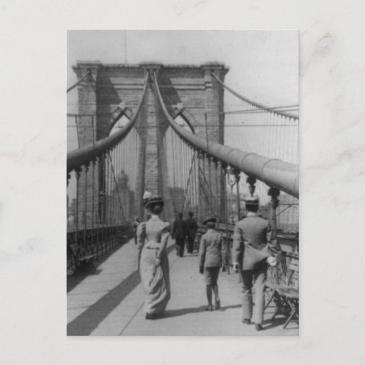 Carte Postale Passage du pont de Brooklyn (Devant)