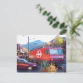 Carte Postale Passage ferroviaire Hassliberg, 1 (Debout devant)