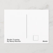 Carte Postale Passage frontalier (Dos)