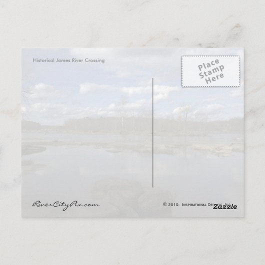 Carte Postale Passage historique (Dos)