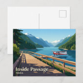 Carte Postale Passage Intérieur USA (Devant / Derrière)