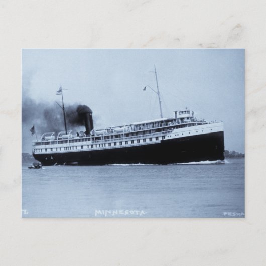 Carte Postale Passager Steamer Minnesota - Louis Pesha (Devant)
