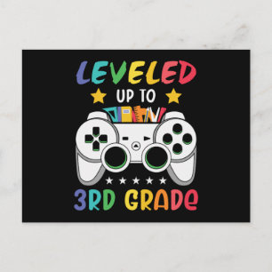 Carte Postale Passé au niveau 3e année Cadeau scolaire de jeu vi