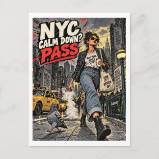 Carte Postale Passeport Calme-toi NYC