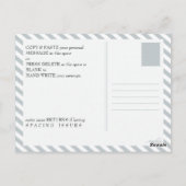 Carte Postale passeport d'hiver merveilleux 18e anniversaire (Dos)