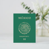 Carte Postale passeport mexicain (Debout devant)