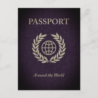 Carte Postale passeport mondial