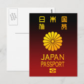 Carte Postale Passeport Nippon (Devant / Derrière)