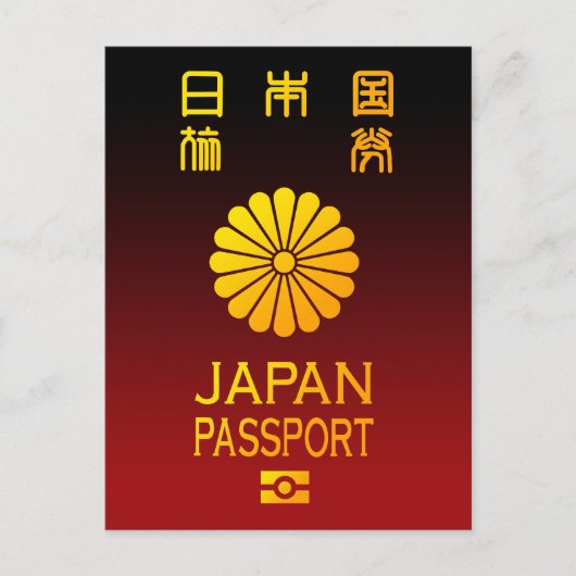 Carte Postale Passeport Nippon (Devant)