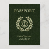 Carte Postale passeport vert (Devant)