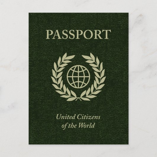 Carte Postale passeport vert (Devant)