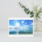Carte Postale passer une bonne journée (Debout devant)