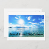 Carte Postale passer une bonne journée (Devant / Derrière)