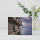 Carte Postale Passerelle au coucher du soleil (Debout devant)