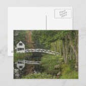 Carte Postale Passerelle blanche, Somesville, Mont Desert (Devant / Derrière)