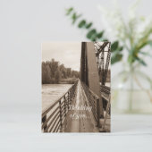 Carte Postale Passerelle du pont du chemin de fer de Talkeetna À (Debout devant)