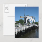 Carte Postale Passerelle et moulin à vent (Devant / Derrière)