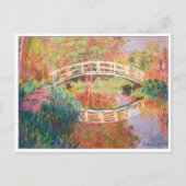 Carte Postale Passerelle japonaise, Giverny par Claude Monet (Devant)