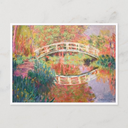 Carte Postale Passerelle japonaise, Giverny par Claude Monet (Devant)