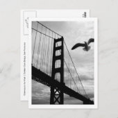 Carte Postale Passerelle vers l'Ouest, B&W (Devant / Derrière)