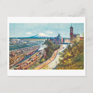 Carte Postale Passerelle vintage à Tacoma, Washington