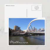 Carte Postale passerelle yarra (Devant / Derrière)