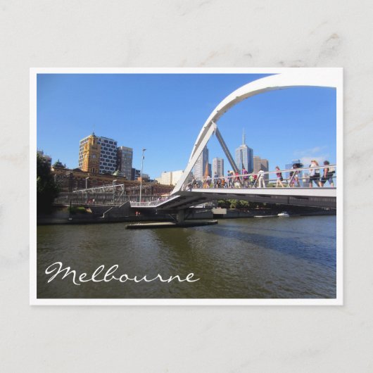 Carte Postale passerelle yarra (Devant)