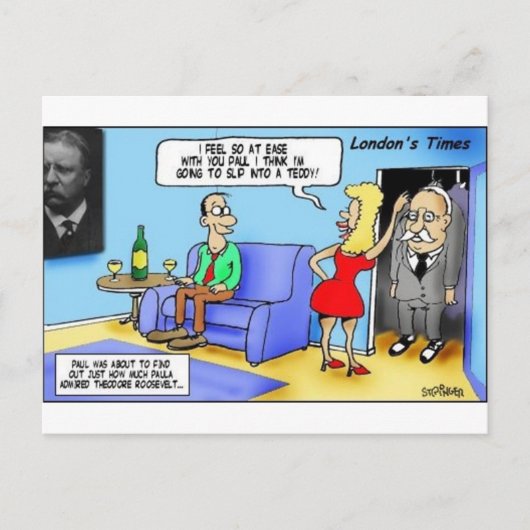 Carte Postale Passez Dans Une Teddy..Roosevelt Drôle Cadeaux Mug (Devant)