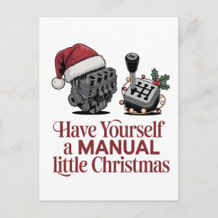 Carte Postale Passez un joyeux petit Noël Mécanicien 