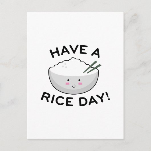 Carte Postale Passez une journée de riz (Devant)