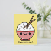 Carte Postale Passez une journée de riz (Debout devant)