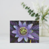 Carte Postale Passiflora violette et Bouclier persan (Debout devant)
