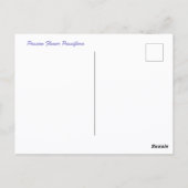 Carte Postale Passiflora violette et Bouclier persan (Dos)