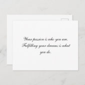 Carte Postale Passion (Devant / Derrière)