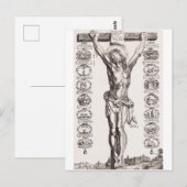 Carte Postale Passion de Jésus crucifixion du Christ (Devant / Derrière)