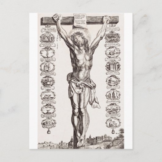 Carte Postale Passion de Jésus crucifixion du Christ (Devant)
