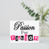 Carte Postale Passion Pour La Mode (Debout devant)