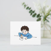 Carte Postale Passion pour le dessin (Debout devant)