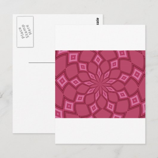 CARTE POSTALE PASSION ROSE (Devant / Derrière)