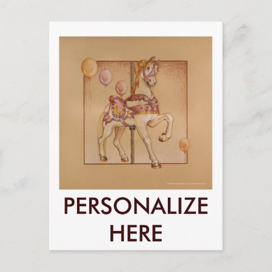CARTE POSTALE PASSION ROSE PONY CAROUSEL (Devant)