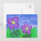 Carte Postale Passion violette (Devant / Derrière)