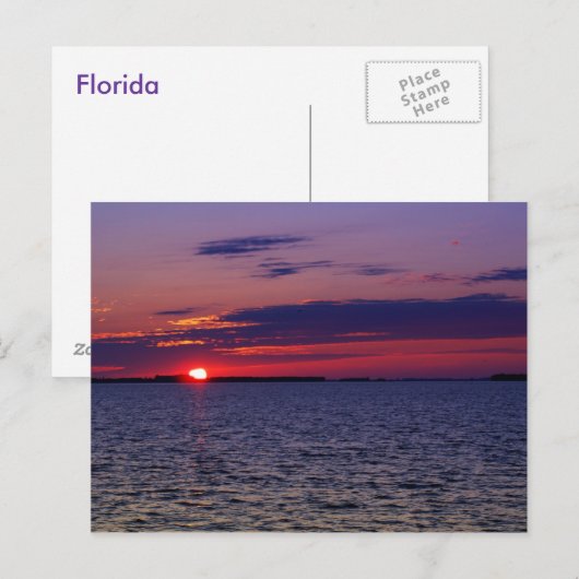 Carte Postale Passion violette (Devant / Derrière)