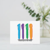 Carte Postale Passionné Pour Les Stylos (Debout devant)