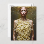 Carte Postale Pasta Goddess (Devant / Derrière)