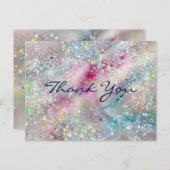 Carte Postale Pastel Alcool Enk Holographique Parties scintillan (Devant / Derrière)